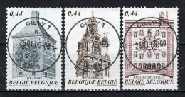 BELGIE: COB 3396/3398 GESTEMPELD. - Usati