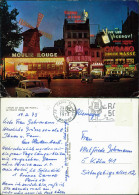 Paris Moulin Rouge, Autos, Leuchtreklame, Abend-/Nachansicht 1973 - Other & Unclassified