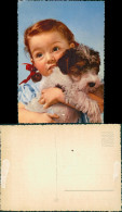 Ansichtskarte  Menschen Soziales Leben & Kinder: Kind Mädchen Mit Hund 1970 - Portretten