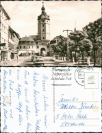 Ansichtskarte Ansbach Straßen-Ansicht, Hotel-Cafe, Autos 1955 - Ansbach