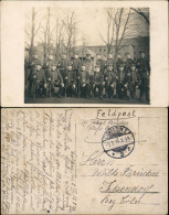Koblenz Soldatengruppe, Gewehre Kaserne 1915 Privatfoto  Gel. Feldpost - Koblenz