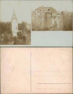 Ansichtskarte  2 Bild: Villa U. Turm 1913 - Zu Identifizieren