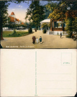 Postcard Bad Kudowa Kudowa-Zdrój Partie Im Kurpark. 1914 - Schlesien