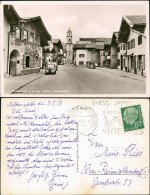 Ansichtskarte Mittenwald Obermarkt, Conditorei - Autos 1956 - Mittenwald