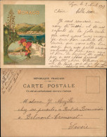 Postcard Monaco 2 Bild Künstlerkarte Stadt Rosen 1917 - Sonstige & Ohne Zuordnung