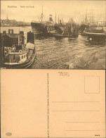 Ansichtskarte Hamburg Hafen Mit Dock. Dampfer Steamer 1914 - Autres & Non Classés