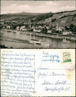 Unkel Panorama-Ansicht Rhein Schiff Dampfer Passiert Den Ort 1960 - Other & Unclassified