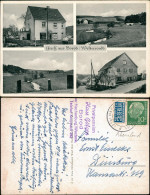 Ansichtskarte Borod Westerwald-Hachenburg 4 Bild Straßen Und Häuser 1954 - Hachenburg