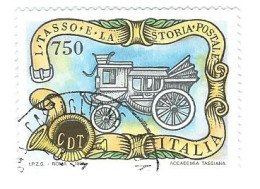 Italia 1993 ; I Tasso E La Storia Postale: Diligenza ; Used. - 1991-00: Poststempel