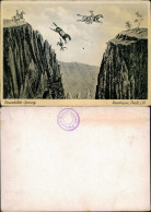 Ansichtskarte Thale (Harz) Roßtrappe Sprung Künstlerkarte 1930 - Autres & Non Classés