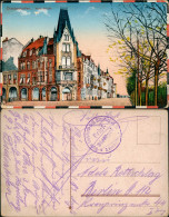 CPA Diedenhofen Thionville Parkstraße - Patriotika 1916  Gel. Feldpoststempel - Thionville