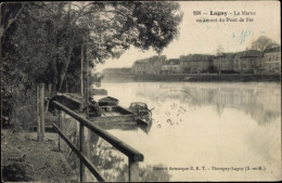 CPA Lagny Seine Et Marne, La Marne En Amont Du Pont De Fer - Other & Unclassified