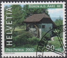 2002 Schweiz Pro Patria, Büren A.d. Aare BE ⵙ Zum:CH B279, Mi:CH 1793, Yt:CH 1717 - Gebruikt