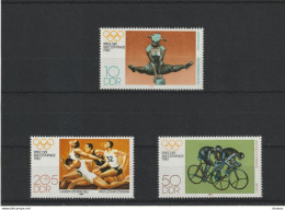 RDA 1980 JEUX OLYMPIQUES DE MOSCOU, VOILE Yvert 2165-2167, Michel 2503-2505 NEUF** MNH - Ongebruikt