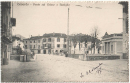 Cartolina  Gavardo (Italia) Nel Cuoro Della Cita Ponte E Naviglio    Ed Pandini     1917   RARA - Autres & Non Classés