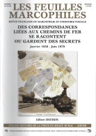 FEUILLES MARCOPHILES SUPPLEMENT 339 DES CORRESPONDANCES LIEES AUX CHEMINS DE FER - Frans