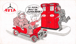 Buvard Années 50's  Pompes à Essence AVIA # Automobile # - Automobil