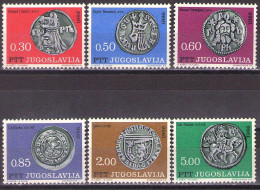 Yugoslavia 1966 - Art, Medieval Coins - Mi 1191-1196 - MNH**VF - Ongebruikt