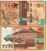 KAZAKSTAN   1'000 Tenge. P45a.    Dated 2014  ( Monument In Astana + Landscape At Back  )        UNC - Kasachstan