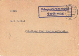KRIEGSGEFANGENENPOST GEBUHRENFREI BERLIN 9/10/42 WAR CAMP 133 OTTAWA CANADA - Cartas & Documentos