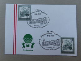 Österreich Pro Juventute - Mit Sonderstempel 10.November 1987 Frankenburg,25 Jahre Briefmarkenverein Zwispallen(Nr.1547) - Otros & Sin Clasificación