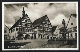 AK Dornstetten, Marktplatz Mit Brunnen  - Autres & Non Classés