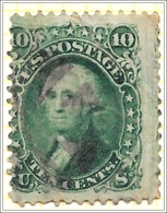 USA 10 Cent  Green Washington 1867-68 Used - Gebraucht