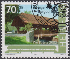 2003 Schweiz Pro Patria, Burgdorf BE Wynigenbrücke ⵙ Zum:CH B280, Mi:CH 1832, Yt:CH 1757 - Used Stamps