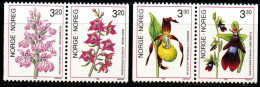 Norwegen Norge 1990/92 - Freimarken Orchideen - Postfrisch MNH - Pflanzen Blumen Flowers Orchids - Orchideen