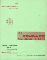 LES FEUILLES MARCOPHILES  Scan Sommaire N° 196 - Francés