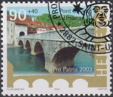 2003 Schweiz Pro Patria, Pont St-Jean, Saint-Ursanne JU ⵙ Zum:CH B282, Mi:CH 1834, Yt:CH 1759 - Gebraucht