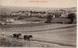 Manonviller. Vue Générale. Labourage. Attelage. Chevaux. Editeur Bastien Lunéville. - Autres & Non Classés