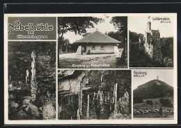 AK Genkingen, Neue Nebelhöhle, Eingang, Stalagmiten Und Stalagtiten, Rossberg, Lichtenstein  - Other & Unclassified