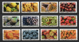 - FRANCE Adhésifs N° 2288/99 Oblitérés - Série Complète FRUITS A SAVOURER 2023 (12 Timbres) - - Used Stamps