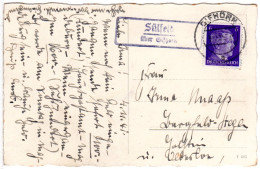 DR 1941, Landpost Stpl. SÜLFELD über Gifhorn Auf Karte M. 6 Pf. - Cartas & Documentos