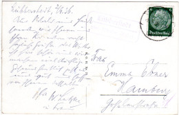 DR 1936, Landpost Stpl. LÜBBERSTEDT über Winsen Auf Karte M. 6 Pf. - Lettres & Documents