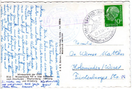 BRD 1958, Landpost Stpl. 16 OBERNHAUSEN über Gersfeld Auf Karte M. 10 Pf.  - Collections