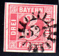 Bayern, MR 527 TREUCHTLINGEN Zentrisch Auf Breitrandiger 3 Kr. - Used