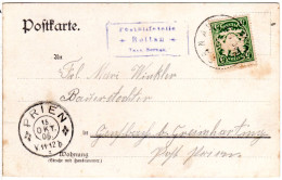 Bayern 1906, R3 Posthilfstelle ROTTAU Taxe Bernau Auf Karte M. 5 Pf. - Cartas & Documentos