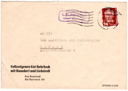 DDR 1953, Landpost Stpl. LAUTENTHAL über Weimar Auf VEB Brief M. 24 Pf. - Cartas & Documentos