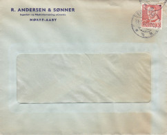 Denmark R. ANDERSEN & SØNNER Ingeniør- Og Maskinforretning 'GRAND' Brotype NØRRE-AABY 1952 Cover Brief Lettre - Cartas & Documentos