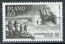 ISLANDIA 1978 - ICELAND - SALVAMENTO MARITIMO - YVERT 489** - Ships