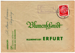 DR 1937, Landpost Stpl. STRASSBERG über Augsburg 2 Auf Brief M. 12 Pfg. - Covers & Documents