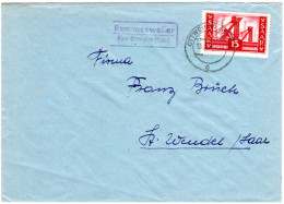 Saarland 1956, Landpost Stpl. REMMESWEILER über Ottweiler Auf Brief M. 15 F. - Brieven En Documenten