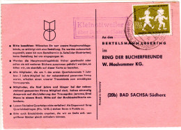 Saarland 1958, Landpost Stpl. KLEINOTTWEILER über Bexbach Auf Karte M. 12 F. - Autres & Non Classés