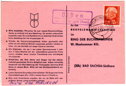 Saarland 1958, Landpost Stpl. BISTEN über Völklingen Auf Karte M. 12 F. - Other & Unclassified