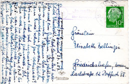 BRD 1957, Landpost Stpl. 14a JAGSTBERG über Künzelsau Auf AK M. 10 Pf.  - Cartas & Documentos