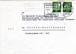BRD 1962, Landpost Stpl. NIEDERALTDORF über Dillingen Auf Brief M. 2x10 Pf.  - Cartas & Documentos