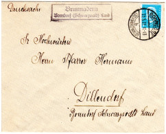 DR 1931, Landpoststpl. BRUNNADERN über Bonndorf Auf Drucksache Brief M. 4 Pf. - Lettres & Documents