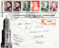 NL 1941, 6 Marken Auf Philatelisten Vereening Reko Zensur Brief V. Utrecht - Otros & Sin Clasificación
